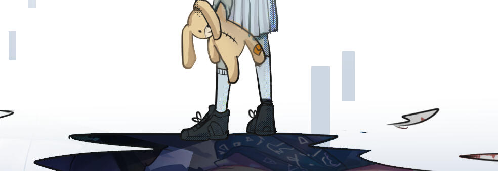 Silent voices guide your path. (You are not alone. Search for clues left behind in your wake.)